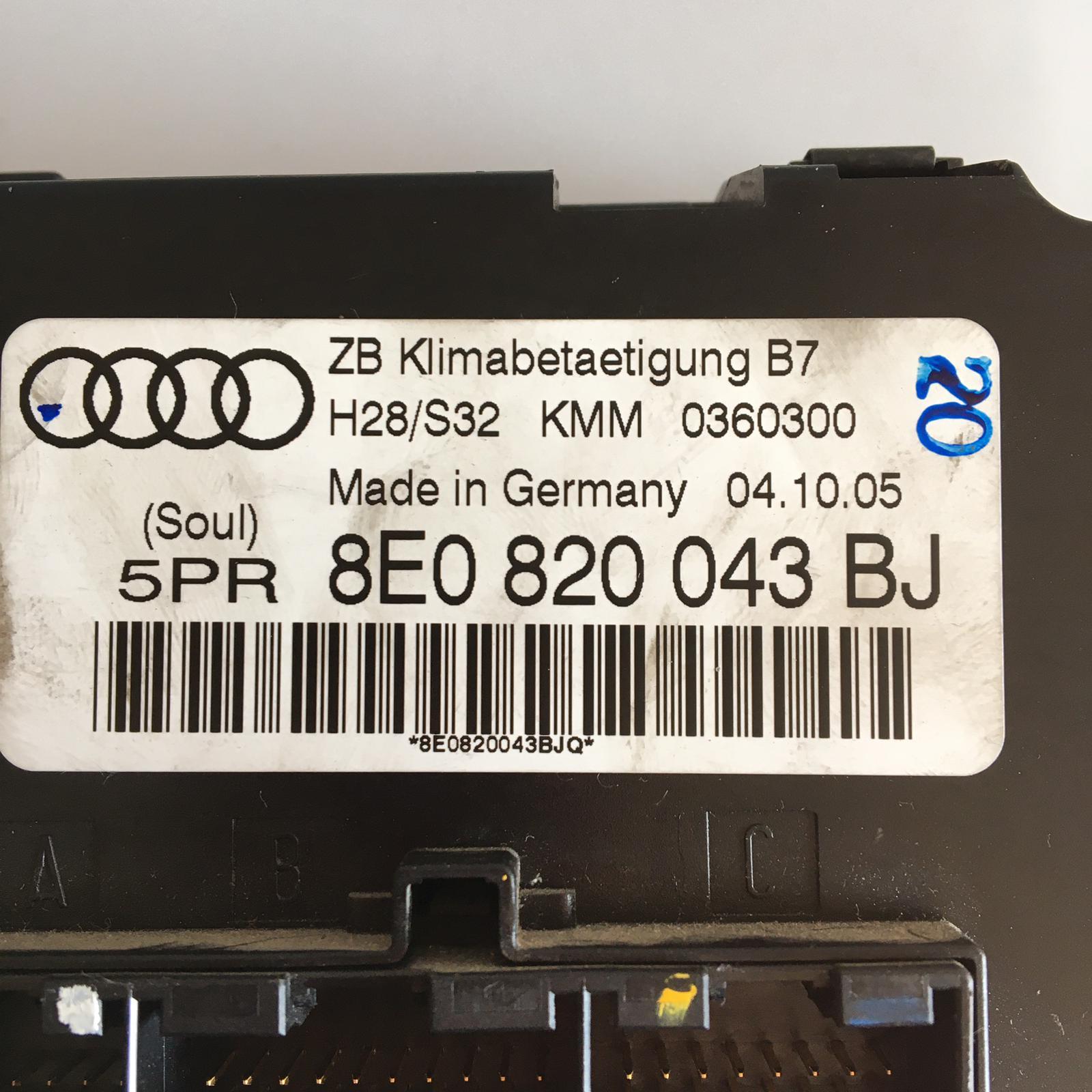Comandi Clima AUDI A4 Berlina (8E) Serie - immagine 3