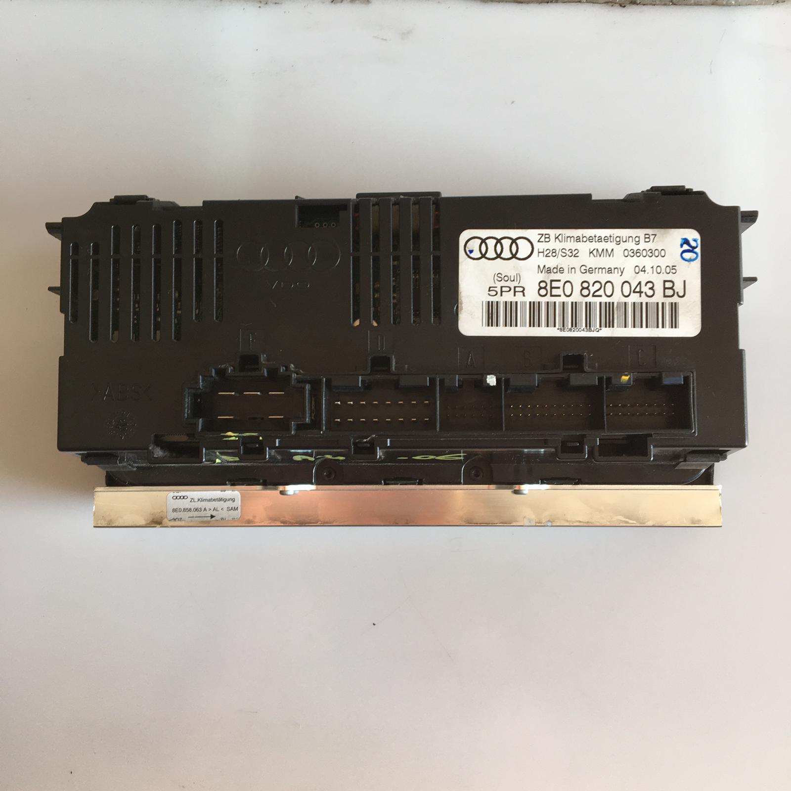 Comandi Clima AUDI A4 Berlina (8E) Serie - immagine 2